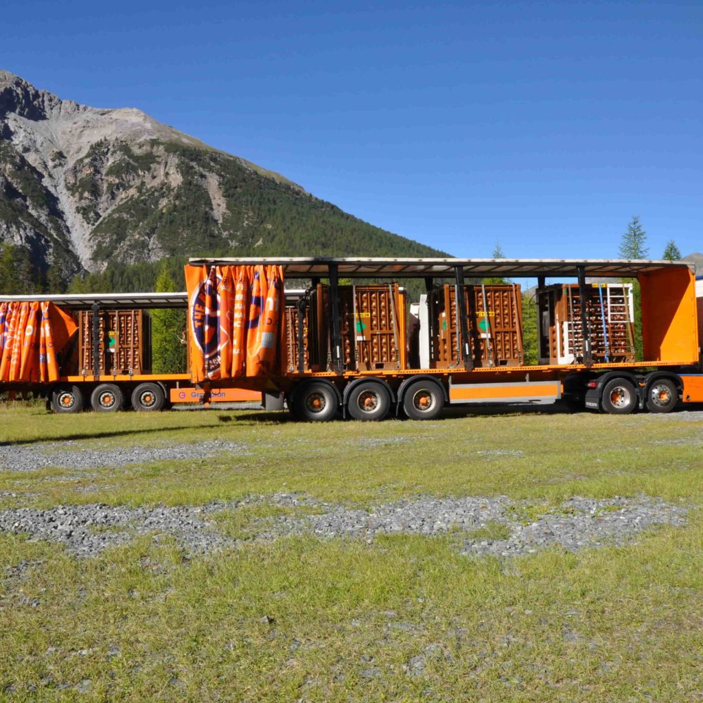 Chantier Sur Le Barrage Des Grisons De Punt Dal Gall