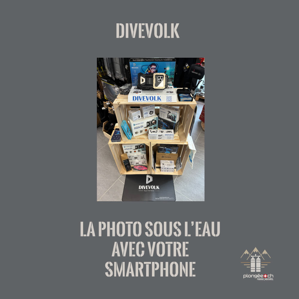 DIVEVOLK CHEZ PLONGÉE.CH : CAISSON ÉTANCHE POUR SMARTPHONES ET ACCESSOIRES