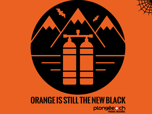 Matériel de plongée orange - plongez classe !